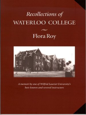 cover image of Recollections of Waterloo College